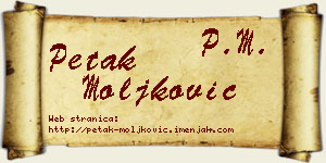 Petak Moljković vizit kartica